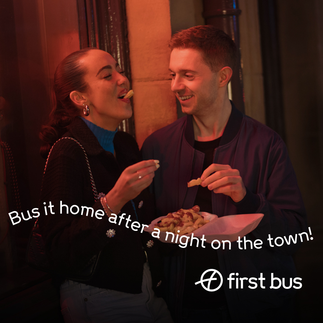 bus it home after a night on the town