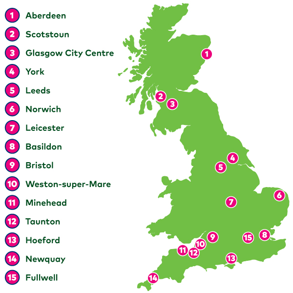 First Charge Electric Charging Locations