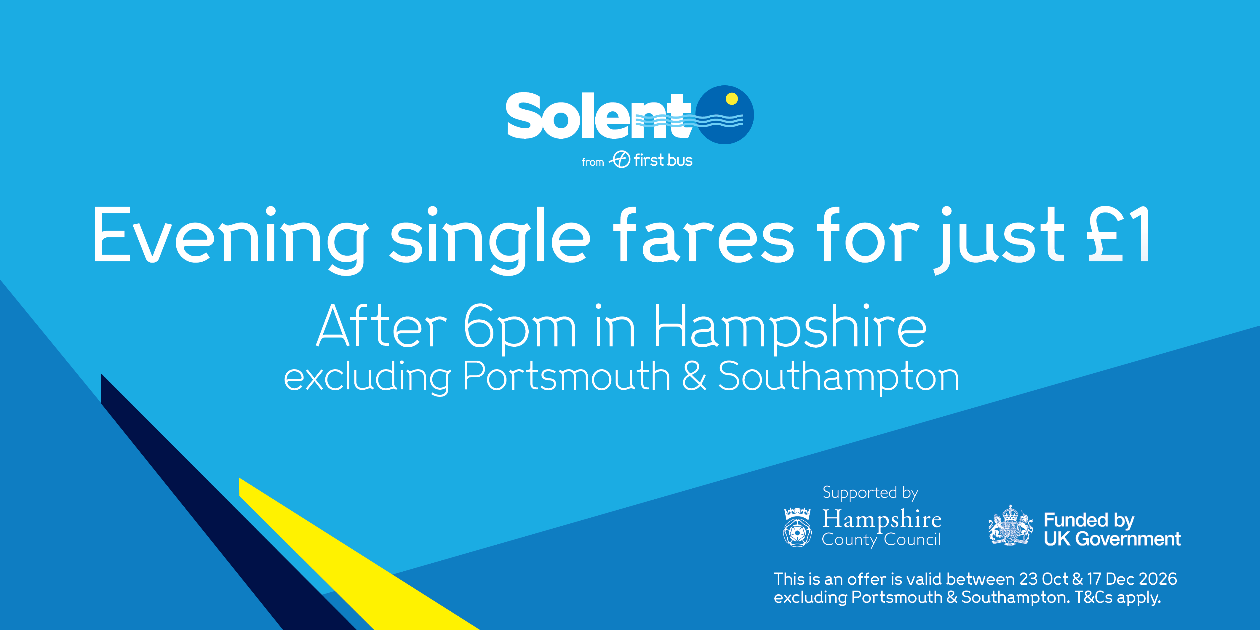&pound;1 evening fare