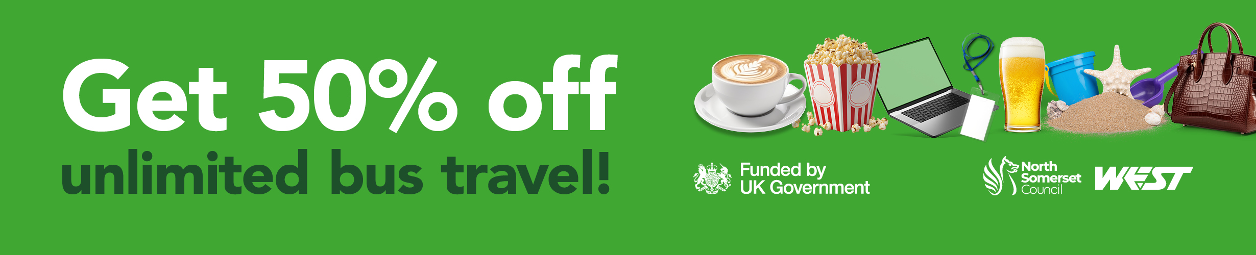 Travel for half price