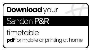 Sandon P&R Timetable Button