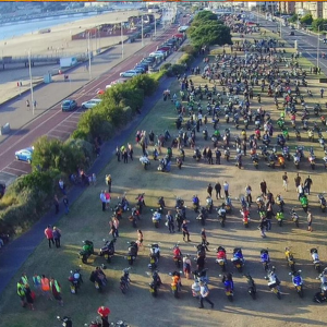 Bike night every thursday on Weston-super-mare seafront