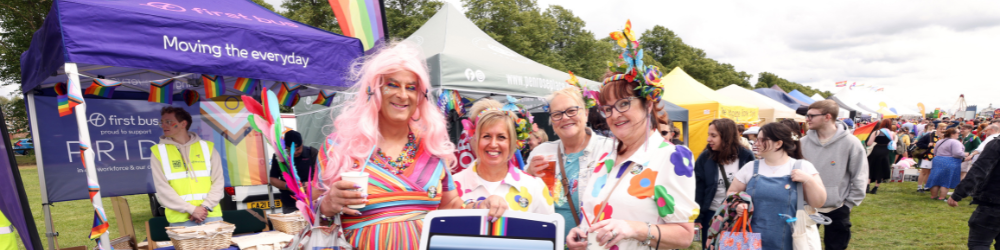 Team at Pride event