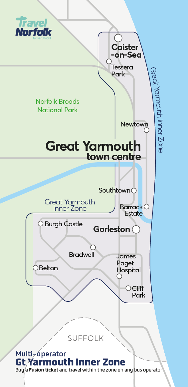 Great Yarmouth Inner Zone map