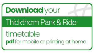 Download your Thickthorn Park & Ride timetable