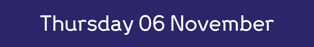 Thursday, 6 November