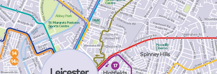 Leicester Network Map
