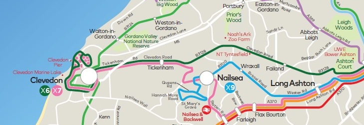 North Somerset network map