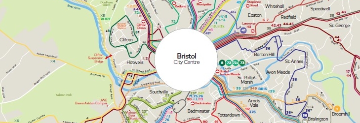 Bristol network map