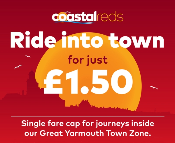 Ride into town for just £1.50!