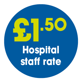 £1.50 hospital staff rate