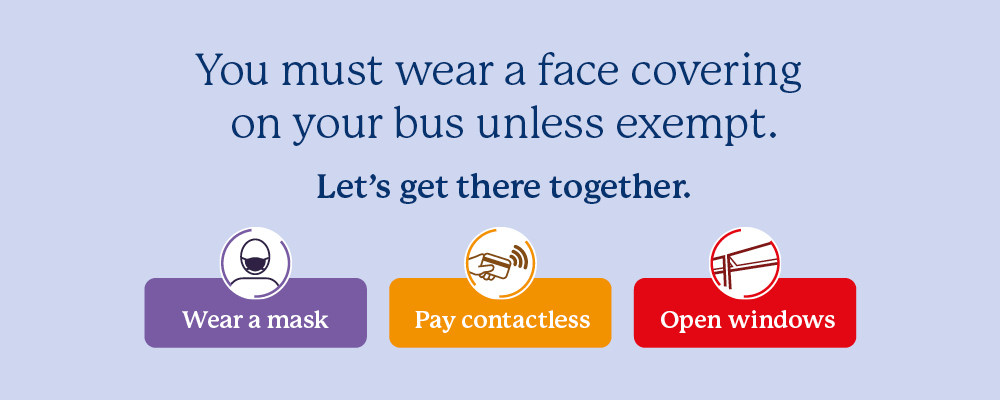 You must wear a face covering when travelling on public transport