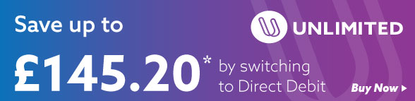 Save up to £145.20* by switching to Direct Debit
