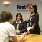 First Bus customer service office desk