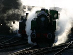 stream train on railway avon valley