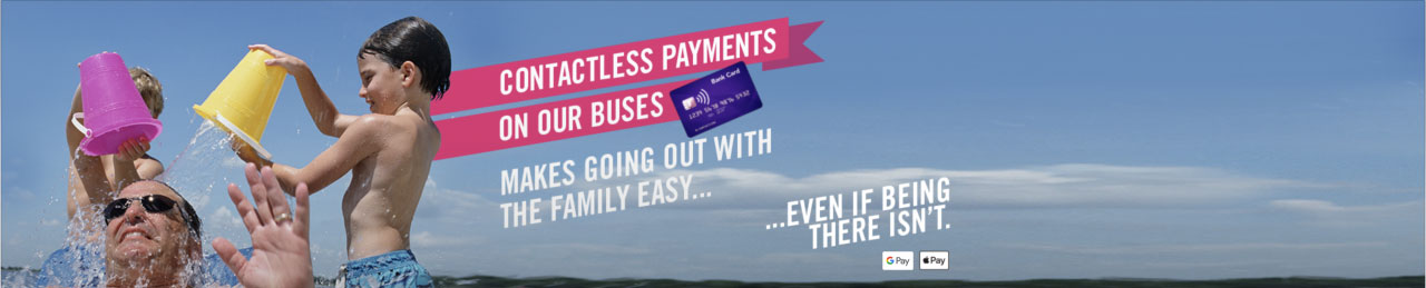 Contactless payments on our buses