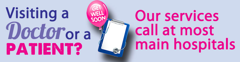First bus hospital stop buses banner