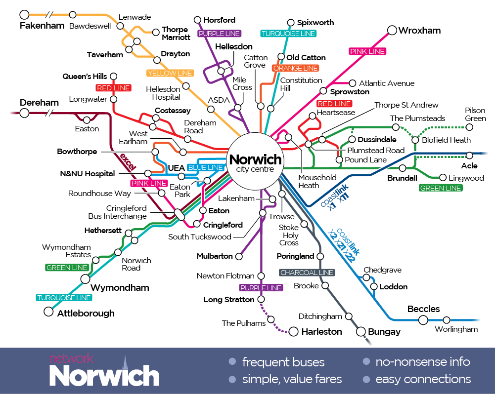 City Bus Route Near Me Network Norwich First Bus