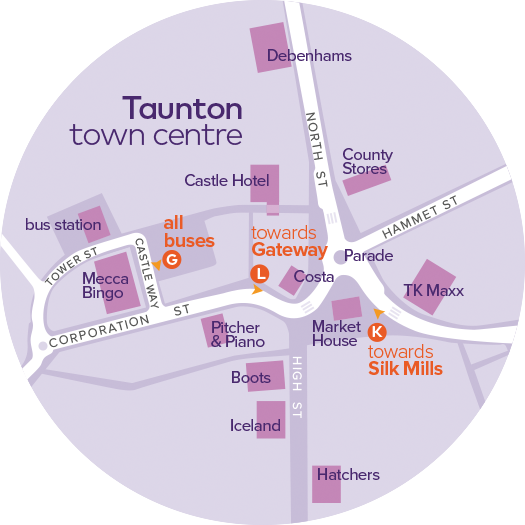 Musgrove Park Hospital Map Somerset | Taunton's Park & Ride