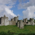 KIdwelly Castle Kidwelly castle external distant view