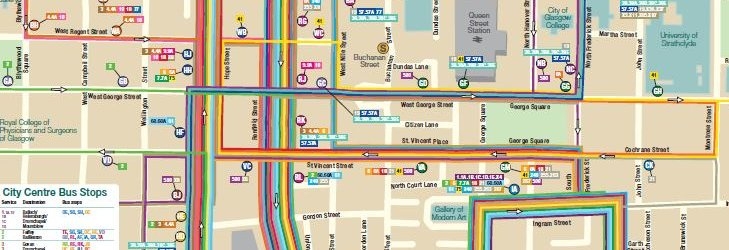 City Bus Route Map Greater Glasgow | Greater Glasgow First Bus Route Maps