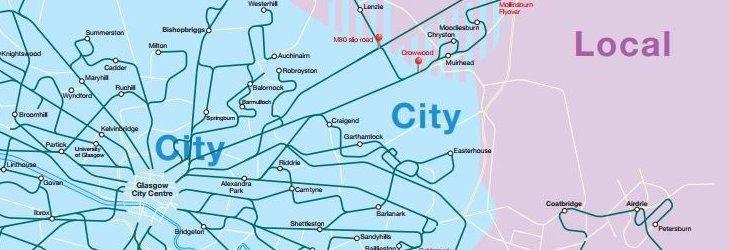 Glasgow Bus Route Map Greater Glasgow | Greater Glasgow First Bus Route Maps