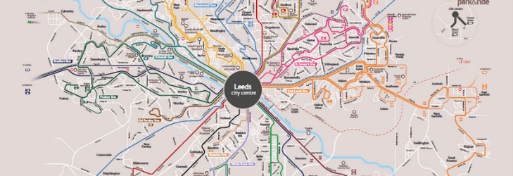 Leeds Core Bus Network Map - all operators