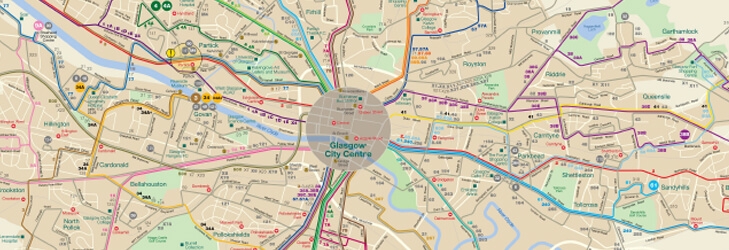Glasgow Bus Route Map Greater Glasgow | Greater Glasgow First Bus Route Maps