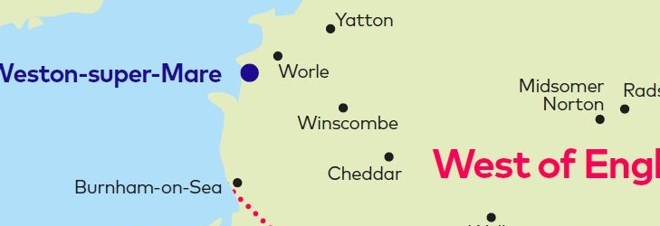 West of England Fare Zone from 23 Jan 2022