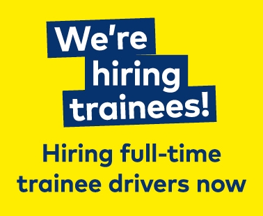 we're looking for trainee bus drivers.