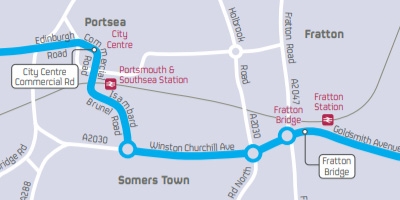 Bus 3 Route Map Portsmouth, Fareham & Gosport | Portsmouth, Fareham And Gosport Bus Route  Maps