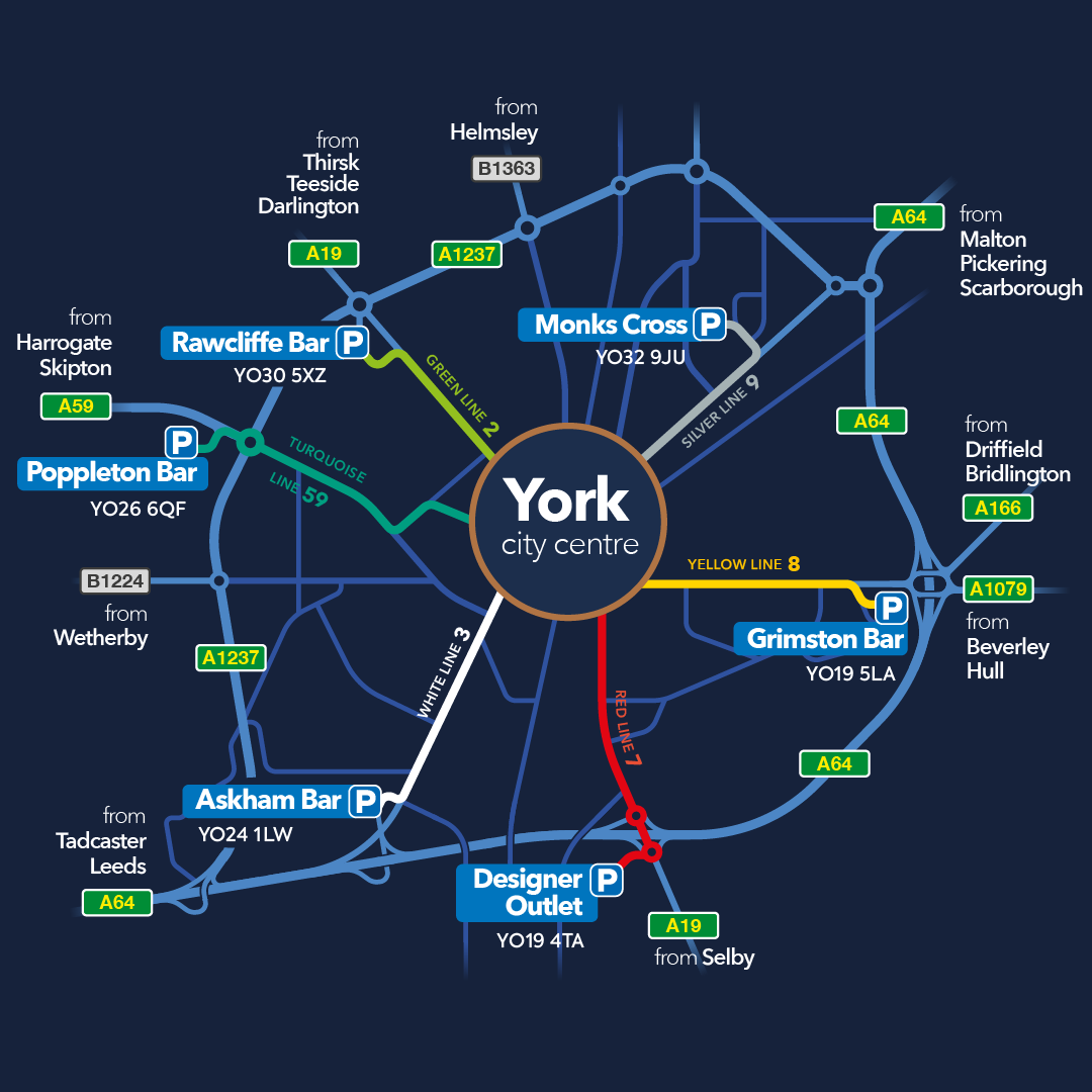 Park & Ride Network Map